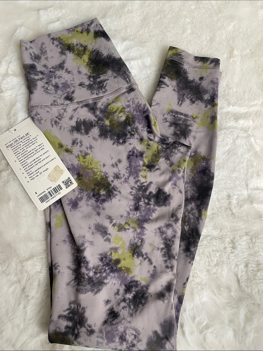 lululemon athletica Tie-Dye Leggings in Lavender, Olive & Black 28